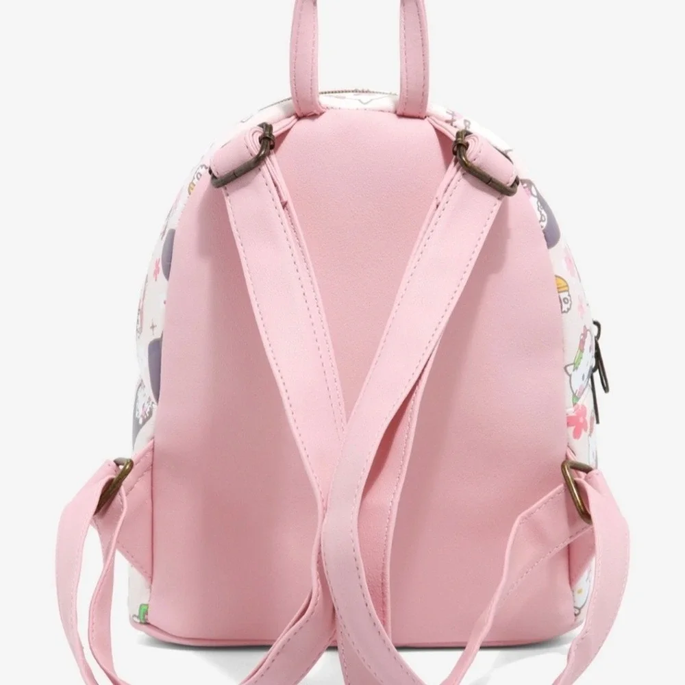 Loungefly Sanrio Hello Kitty Sushi Mini Backpack Pink Faux Leather Bag Cute
